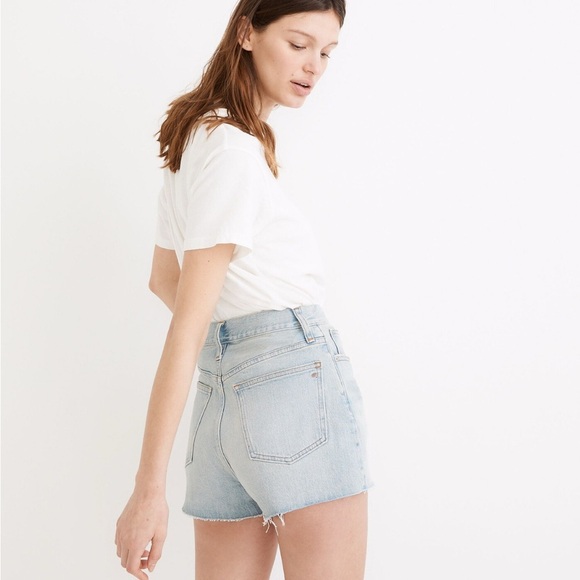Madewell The Momjean Short Short in Fitzgerald Wash Sz 28 - Picture 12 of 13